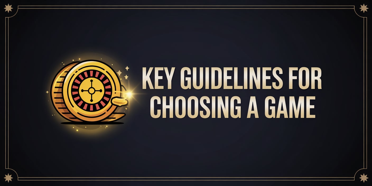 Key Guidelines for Choosing a Game at an Online Casino