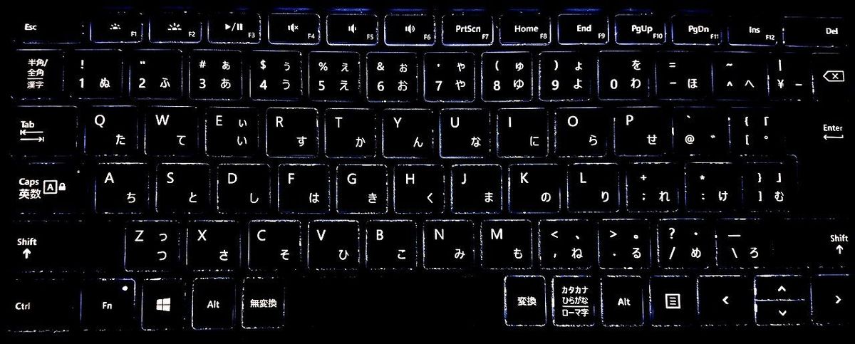 Surface type cover JIS keyboard layout blue