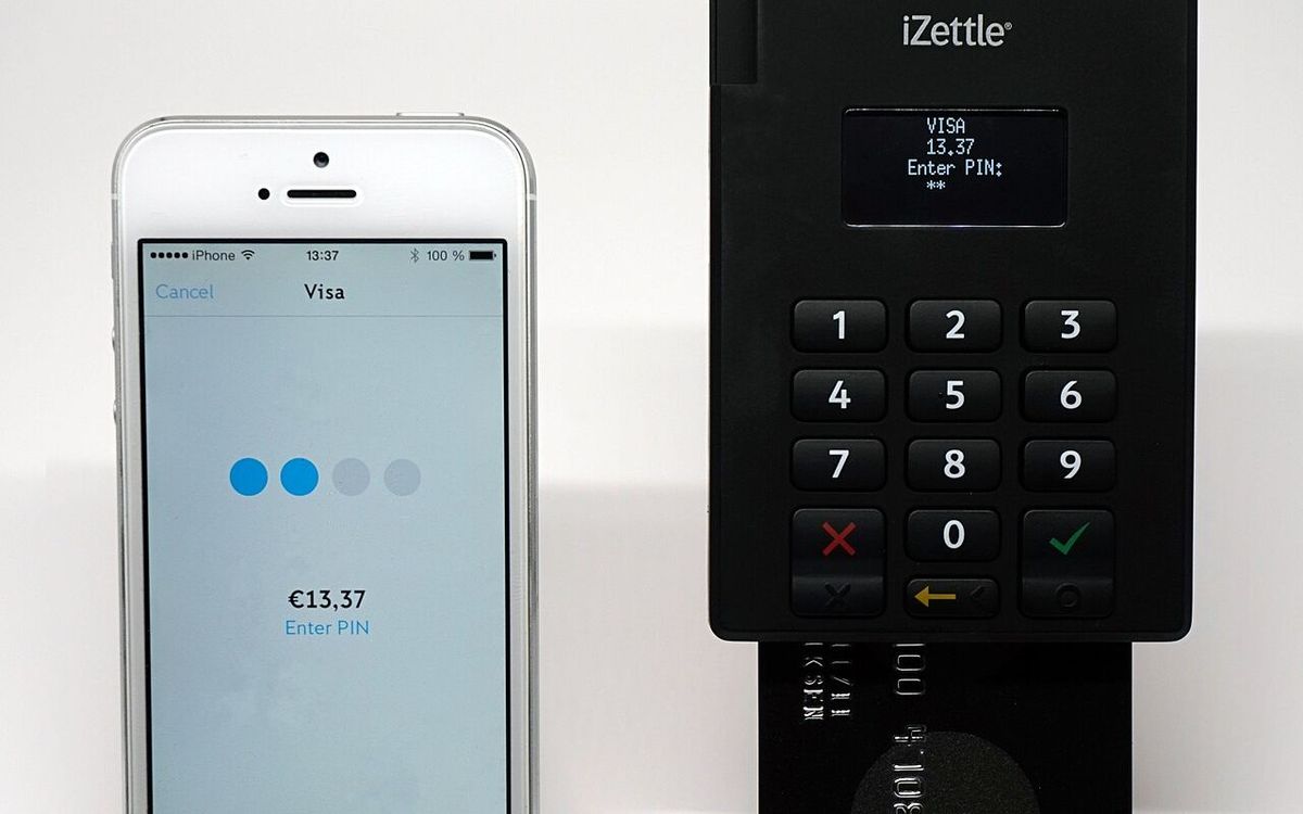 IZettle chip and PIN payment terminal