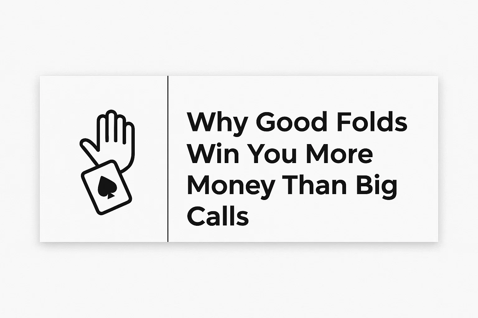 Why Good Folds Win You More Money Than Big Calls